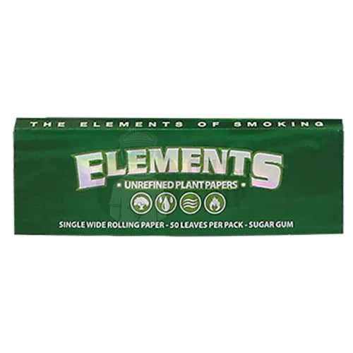 【ELEMENTS】 GREEN ローリングペーパー 1 1/4