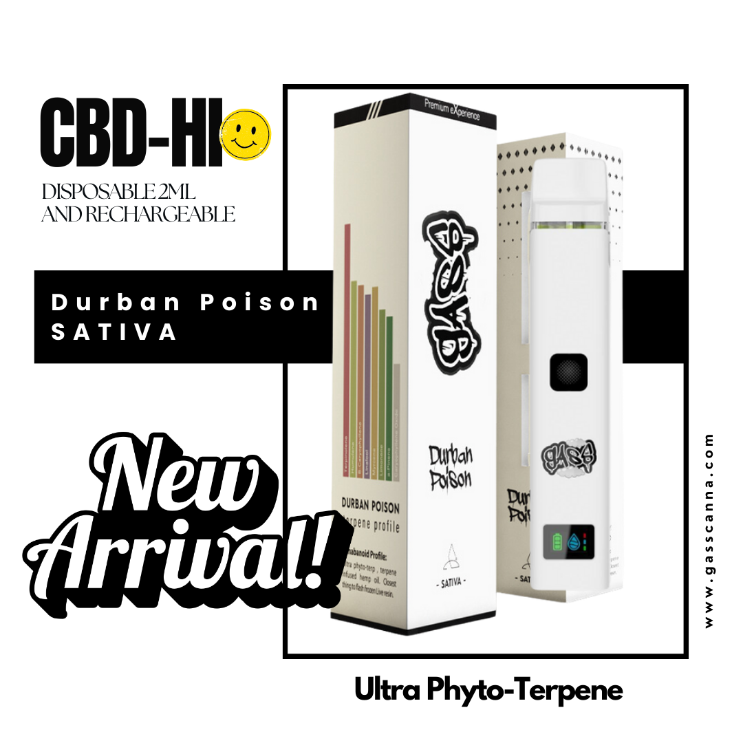 【Durban Poison】CBD-Hi GASS Disposable Vape