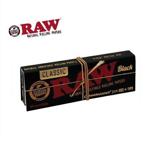 【RAW】RAW CLASSIC BLACK 1-1/4 SIZE + TIPS