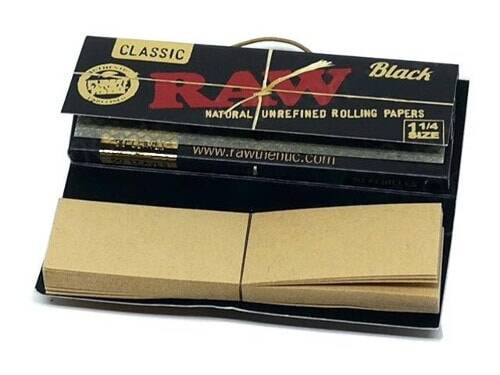 【RAW】RAW CLASSIC BLACK 1-1/4 SIZE + TIPS