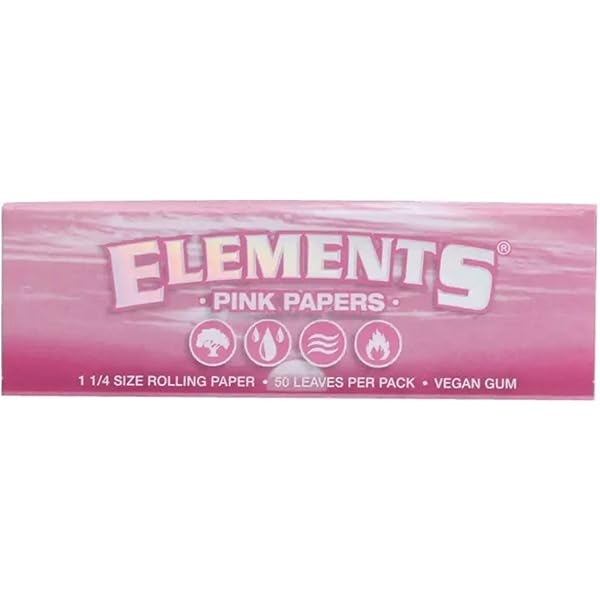 【ELEMENTS】 PINK  ローリングペーパー 11/4 76mm