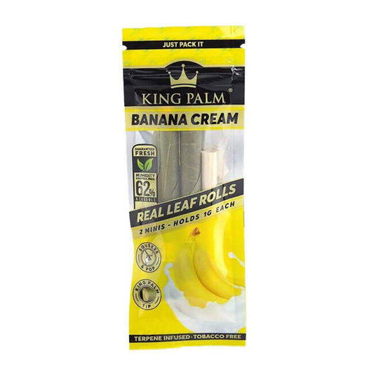 【KING PALM】- Mini Pre-Rolled Banana Cream ナチュラルリーフラップ